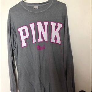 PINK long sleeve campus shirt